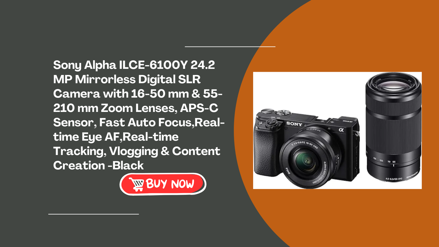sony-alpha-ilce-6100y-24-2-mp-mirrorless-digital-slr-camera-with-16-50-mm-55-210-mm-zoom-lenses-aps-c-sensor-fast-auto-focus-real-time-eye-af-real-time-tracking-vlogging-content-creation-black